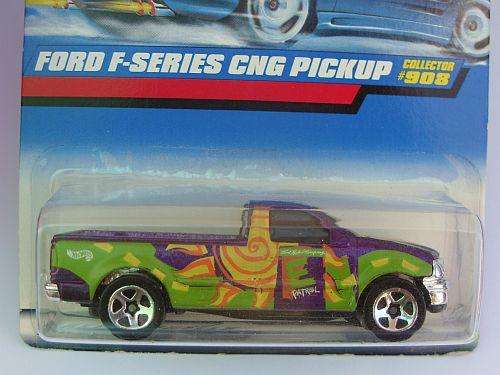 1998 - HOTWHEELS DIE CAST -  FORD F-SERIES CNG PICKUP - COLLECTOR # 908