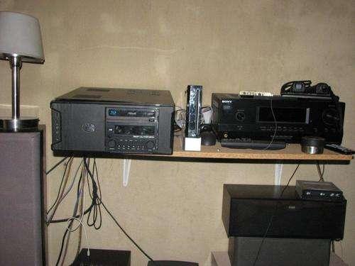 Home Theatre and gaming PC with iMon Ultrabay display & remote control