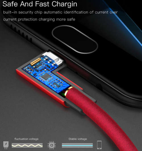 90 Degree USB C fast charging cable