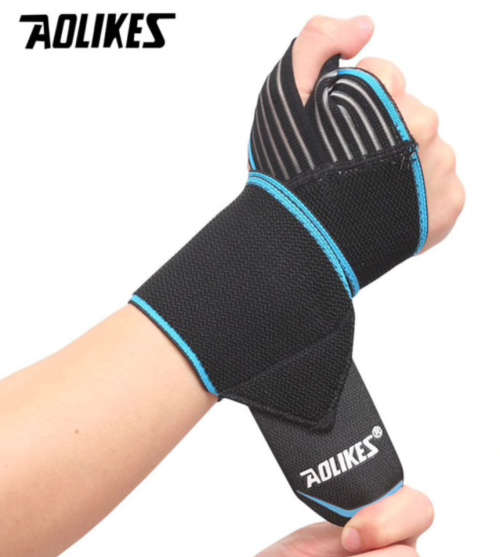 Aolikes Striped weight lifting wristbands