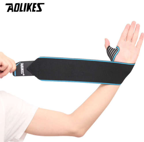 Aolikes Striped weight lifting wristbands