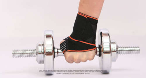 Aolikes Striped weight lifting wristbands