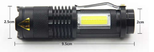 3800LM LED super mini flashlight with zoom