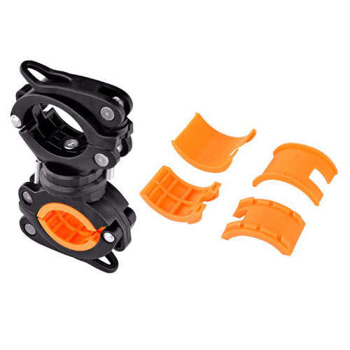 Orange flashlight mount