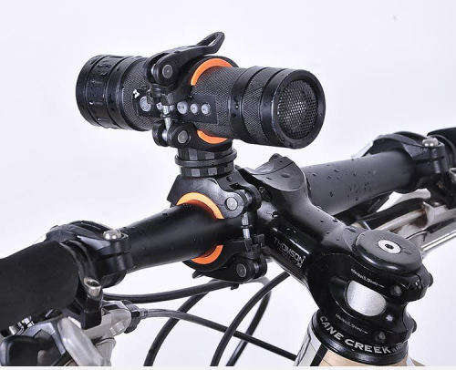 Orange flashlight mount