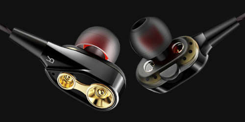 MOOJECAL Dual Driver Earphones