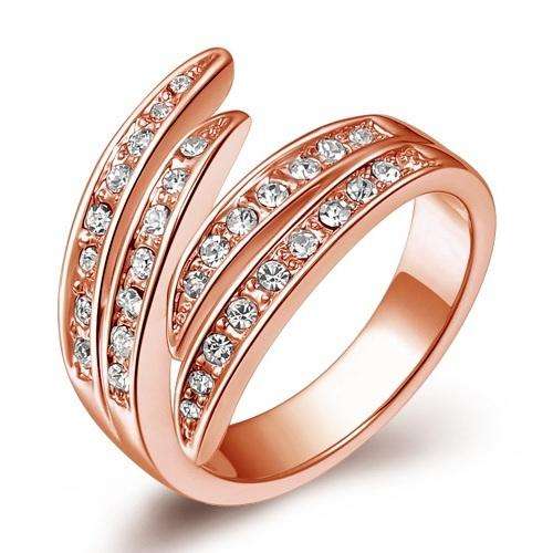 LOCAL STOCK! AMAZINGLY BEAUTIFUL ROSE GOLD PLATED RING! SIZES 5, 6, 8 AVAILABLE