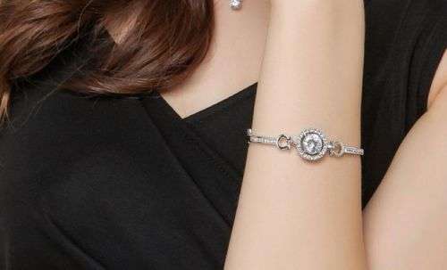 INCREDIBLE! Sparkling Diamond Simulant - Huge 3.5ct Solitaire Engagement Style Tennis Bracelet