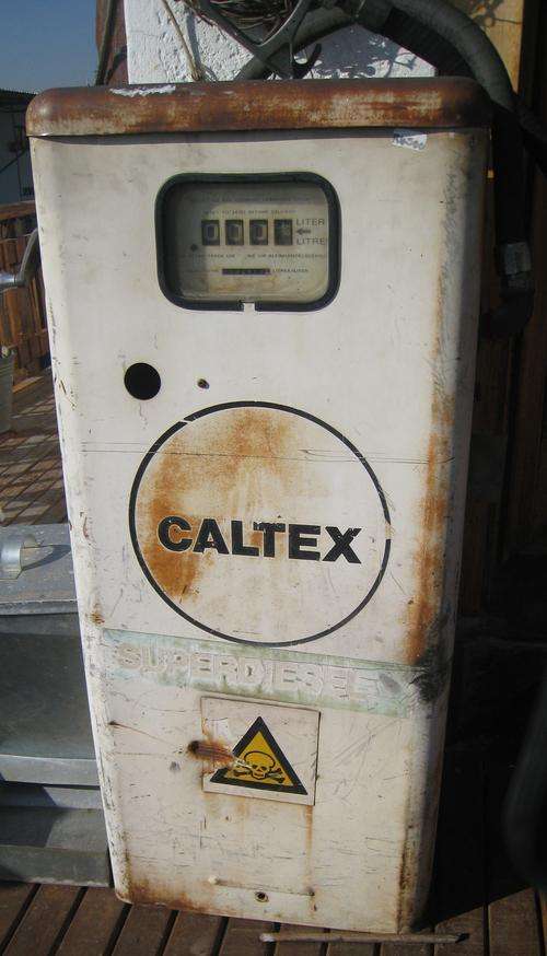 Vintage Caltex Petrol Pump