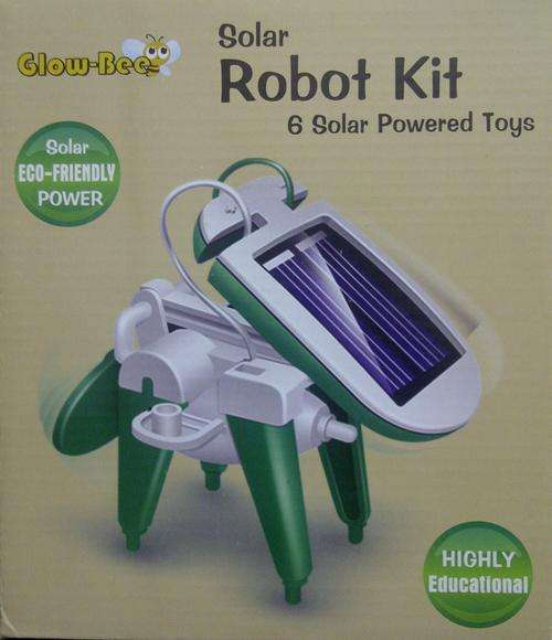 6-in-1 Educational DIY Glow Bee Solar Robot Assemble and Install Kit.  Perfect XMAS gift for kids