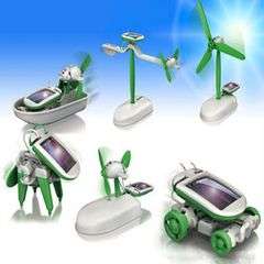 6-in-1 Educational DIY Glow Bee Solar Robot Assemble and Install Kit. Perfect XMAS gift for kids