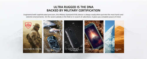 DOOGEE S40 Pro Rugged Phone, 4GB+64GB Waterproof Dustproof Shockproof, MIL-STD-810G 4650mAh Dual sim