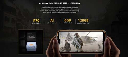 Doogee S68 PRO, 6GB, 128GB, 21MP, 6300MAH, Dual sim, Waterproof, Shockproof, Dustproof