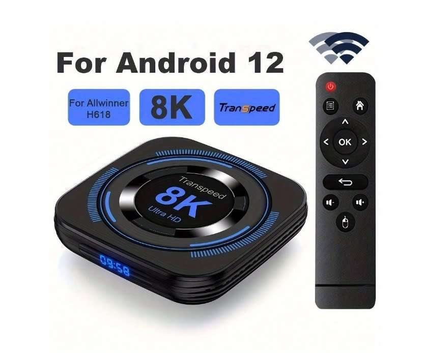 Transpeed Android 12 TV BOX Allwinner H618 Dual Wifi 8K 64gb 4gb