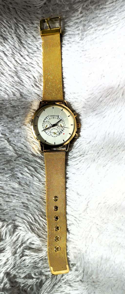 GENEVA WATCHES - UNISEX - BLUE / GOLD / SILVER