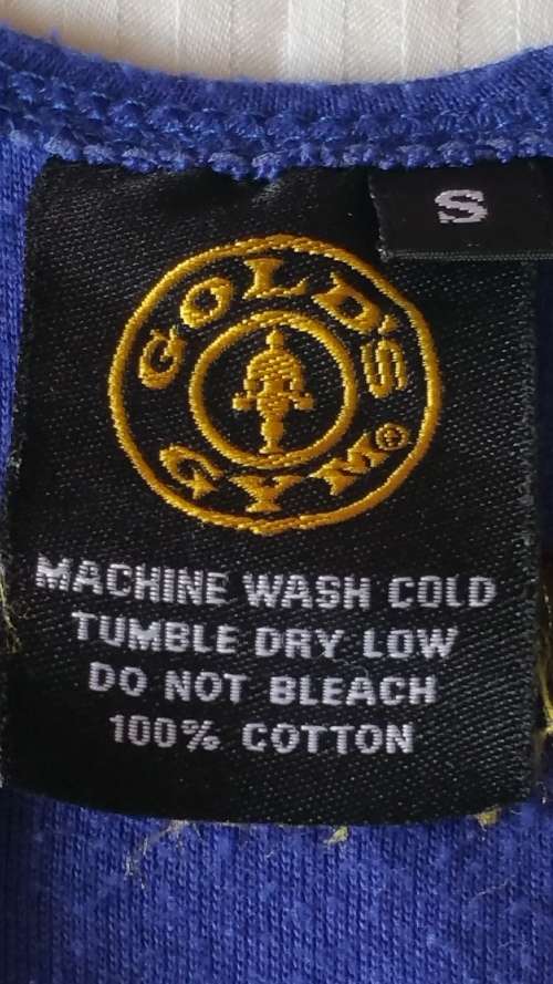 ***AKM - AUTHENTIC GOLD'S GYM PROFESSIONAL BODYBUILDING GYM VEST 100%COTTON***