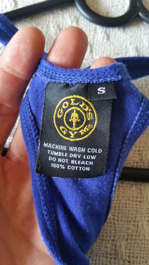 ***AKM - AUTHENTIC GOLD'S GYM PROFESSIONAL BODYBUILDING GYM VEST 100%COTTON***