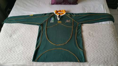 ***AKM - 2007 OFFICIAL SPRINGBOK RUGBY WORLD CUP JERSEY SOUTH AFRICA LICENSED***