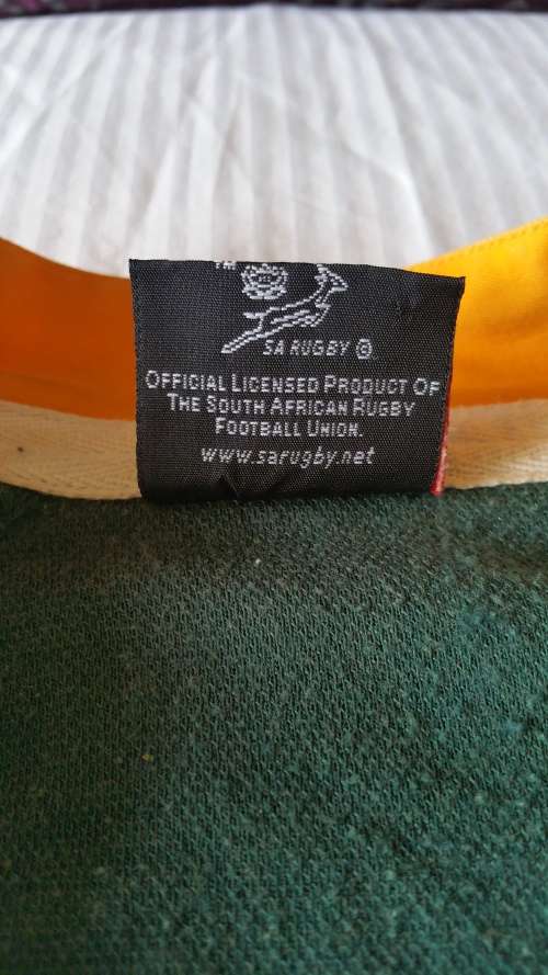 ***AKM - 2007 OFFICIAL SPRINGBOK RUGBY WORLD CUP JERSEY SOUTH AFRICA LICENSED***