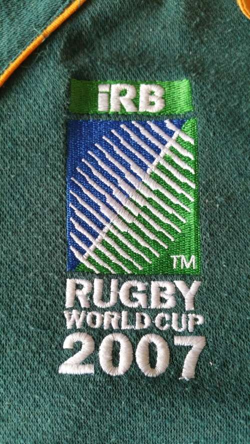 ***AKM - 2007 OFFICIAL SPRINGBOK RUGBY WORLD CUP JERSEY SOUTH AFRICA LICENSED***
