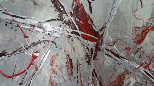 ***Allan Kuhnel - Original painting - PURE IMPOSSIBILITIES - like Fire in the Snow***