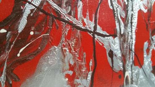 ***Allan Kuhnel - Original painting - PURE IMPOSSIBILITIES - like Fire in the Snow***