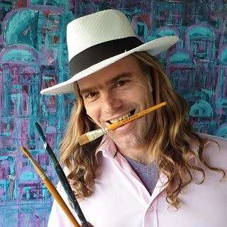 ***Allan Kuhnel - Original painting - PURE IMPOSSIBILITIES - like Fire in the Snow***