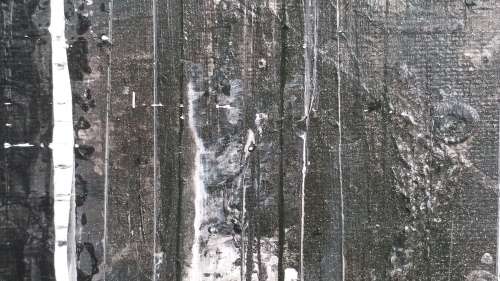 Allan Kuhnel - original abstract painting - CHARCOAL DELIGHT - Expect the unexpected