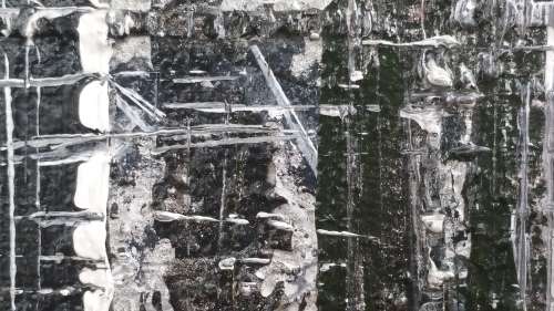 Allan Kuhnel - original abstract painting - CHARCOAL DELIGHT - Expect the unexpected