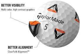 6 X A - Grade + 10 X Driver Tees + 1 X NEW Taylormade TP5x Pix