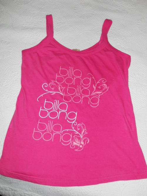 pink billabong vest - size 10