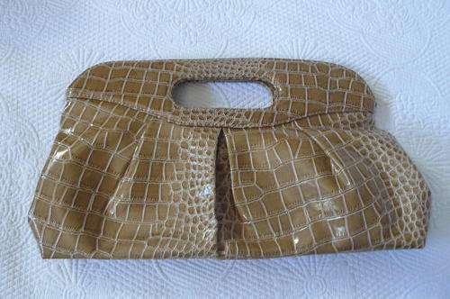 stunning faux croc clutch bag - perfect for that special occasion