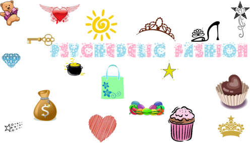 PYSCHEDELIC FASHION GRAND (ONLINE) OPENING :)! HOT COUTURE! ENCRUSTED POOCH CHARM!