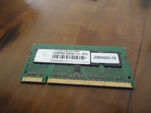 Transcend 1GB DDR2 800 SODIMM Laptop Memory (RAM)