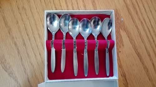Teaspoons in box - Royal Dutch Silverworks