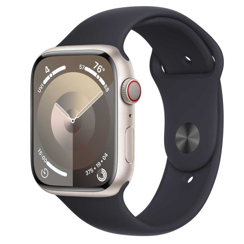 Apple Watch Series 9 45mm GPS Silver Aluminium Storm Blue SB M/L