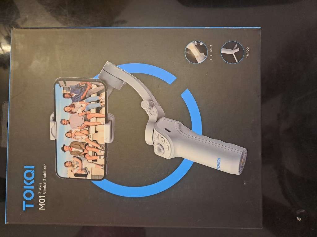 TOKQI M01 3-Axis Gimbal Phone Stabilizer with Tri-Pod. Sealed device