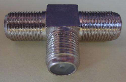 T piece "F"  connector splitter