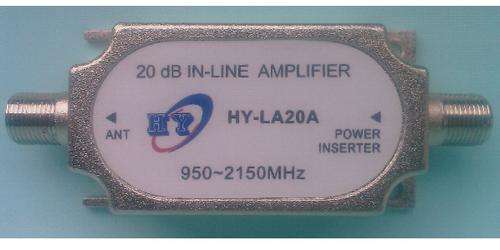 20 dB line Amplifier for long Coaxial cable + weak signal
