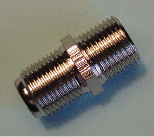 Back to Back  "F"  connector (Barrel  "F")  packet of 5