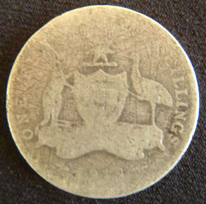 RARE 1913 Australian Florin - 10.7g in .925 SILVER