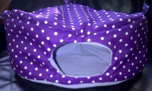 Corner Bed Polka Dot Black Ratty Size