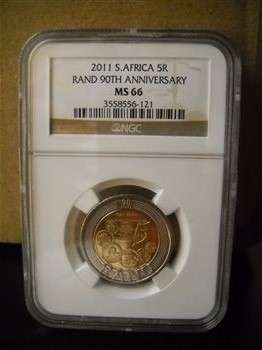 NGC graded MS66 2011 R5 x 2