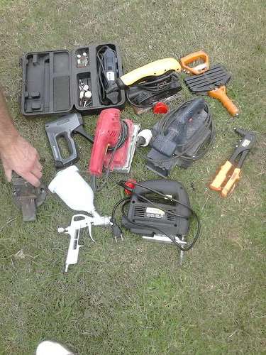 Mixed lot of various tools