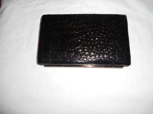 ***Black clutch purse in box**