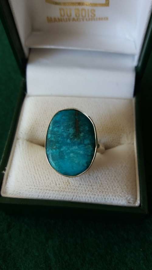 Sterling Silver And Turquoise Ring