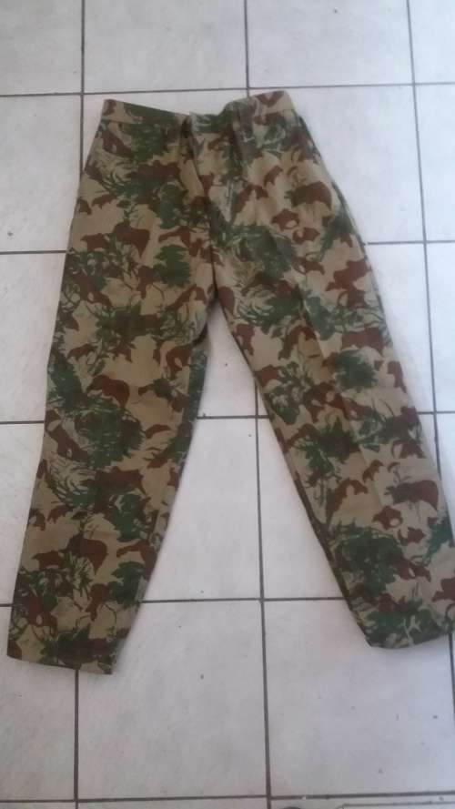 Old Issue Police camo pants and jacket.