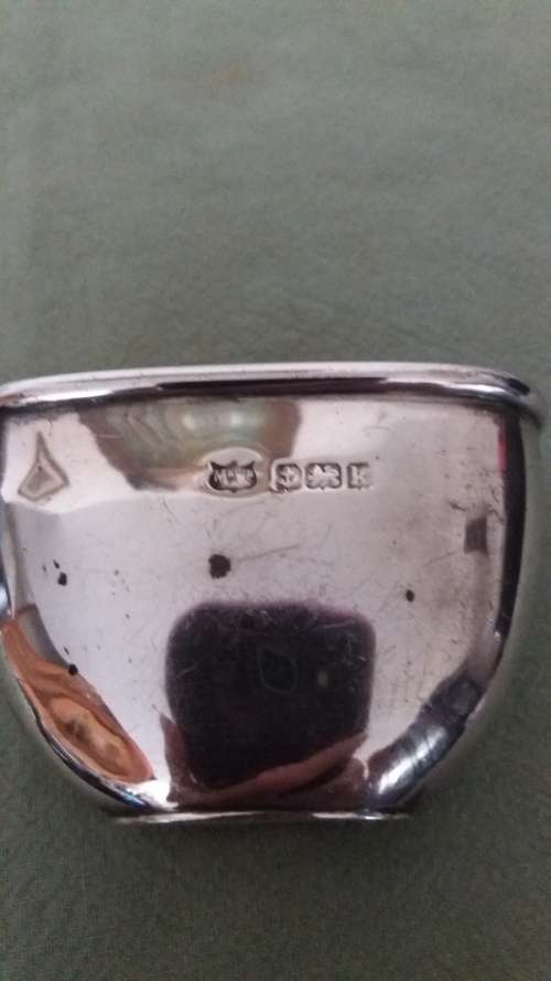 Antique Hallmarked Silver Mappin & Webb Hip Flask Holder - (1909) - (41.5g)