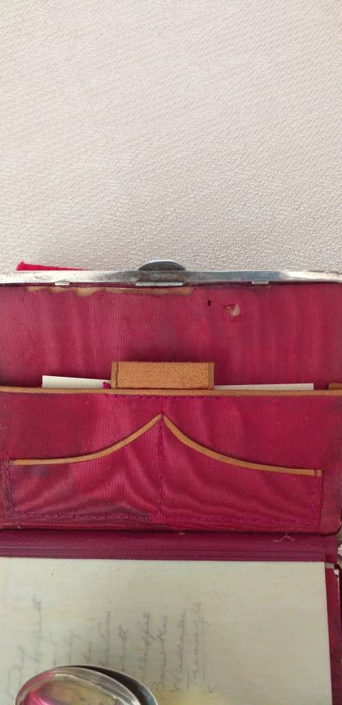 Antique Hallmarked Silver Reynolds Angels Aide Memoire - (Chester 1901) - (119g)