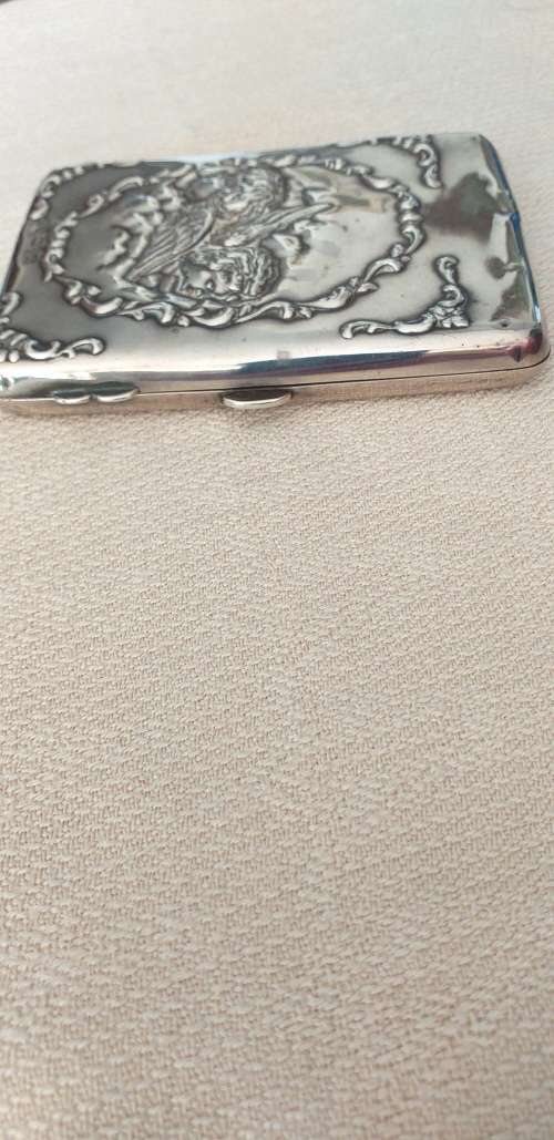 Antique Hallmarked Silver Reynolds Angels Aide Memoire - (Chester 1901) - (119g)